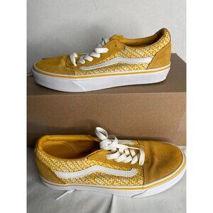 Vans Off The Wall Old Skool Mustard /White‎ Skate Shoes 507698 6.5Y